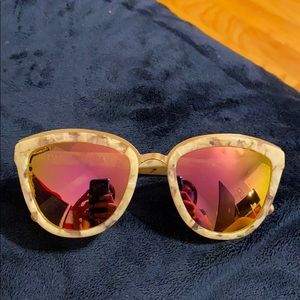 Diff White and Pink marble sunglasses